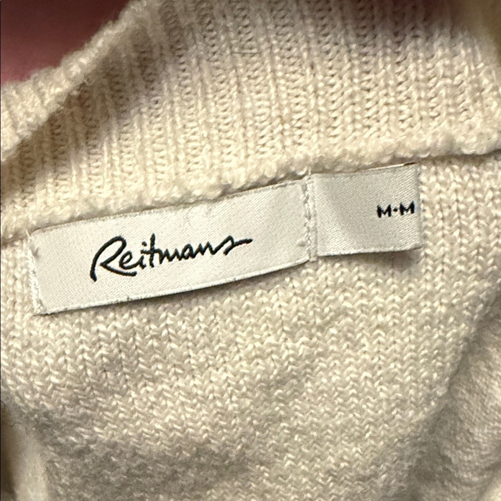 Reitmans Women's Cable Knit Sweater - White - Picture 5 of 5